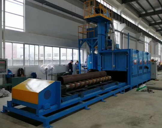 神农架喷砂机在管道除锈中的现场施工应用