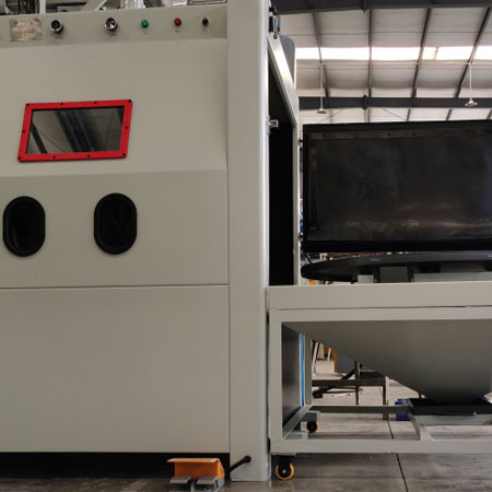 神农架无尘喷砂机半自动模具喷砂机